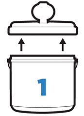 STEP 1 - Remove lid
